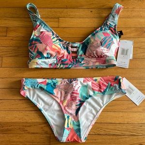 Hurley Tropical 2-Piece Bikini Swimsuit - Small
